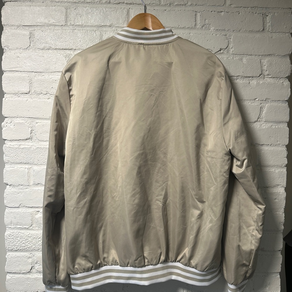 Primitive Beige Bomber Jacket with White Accents - Picture 3 of 4